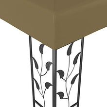 vidaXL Gazebo 3x3 m Grigio Talpa 180 g/m²