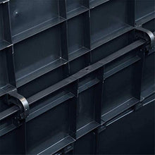 ZRB Baule da Giardino, Scatola da Giardino, Contenitore Esterno per Patio Giardinaggio Utensili, Cuscini, Accessori Piscina, Cuscini, 84,5 galloni, Nero, plastica,Multibox