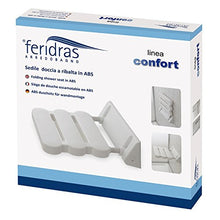 Feridras Comfort Sgabello Doccia a Ribalta, Bianco, 7x34x36 cm