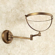BEI&YANG Specchio per Toeletta da Bagno Specchio da Bagno Pieghevole Specchio Telescopico A Parete Bifacciale da Parete con Ingrandimento Antico
