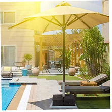 Supporto Ombrellone Base Umbrella Base Borsa Peso con grande maniglia di apertura per Patio Beach scoperta Ombrello Pennoni nero del basamento
