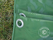 Dancover Telo Telone occhiellato 4x6m, PVC 500g/m², Verde, Ignifugo