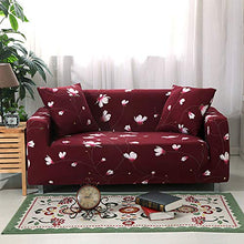 VanderHOME Copridivano Elasticizzato Serie di Fiori e Foglie 3 posti Fodera per Divano, Magnolia-R