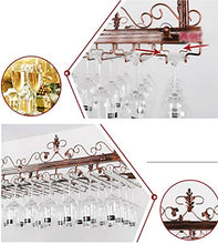 Stella Fella Portabottiglie da Vino Stile Semplice in Ferro Appeso Supporto for Bicchiere da Vino Decorazione Soffitto Bar, Ristorante, Dimensioni Cucina: 80 * 35cm Nero