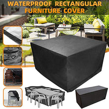 HUACHENG Copridivano Nero per Esterni Mobili da Giardino per Patio Coprisedili Impermeabili Coprisedili per sedie da Neve per Divano Copridivano Antipolvere-Argento, 218X218X30cm