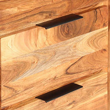 SKM Cassettiera 118x33x75 cm in Legno Massello di Mango (56.2kg)
