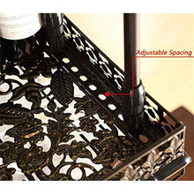 MFLASMF Metal Ceiling Wine Racks Storage, Black Bronze Wine Goblet Stemware Glass Rack, Hanging Wine Glass Holder Bar Decoration Display Shelf (Size : 60×35cm)