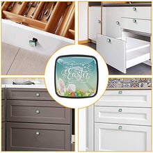 Uova di Pasqua coniglietto di erba fiori Pomelli per Porta Set di 4 Pomelli per Mobili Manopole per Cassetti Cucina Armadio Vetro