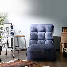 Poltrone LHA Sedia da Divano Pieghevole (Colore : Blu)