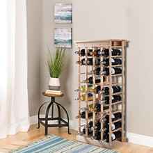 DREAMADE Scaffale per Vino Portabottiglie per 44 Bottiglie in Legno, Resistente e Stabile, 104 x 43 x 27,5 cm