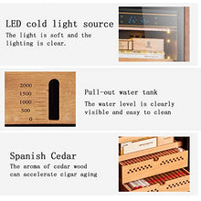BLLXMX Humidor Armadio, Deumidificazione Intelligente per Umidificazione, Controllo Tattile, Visualizzazione Digitale Dell'umidità della Temperatura