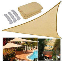 ZGQSW Vela Parasole da Giardino Triangolare per Esterni, terrazza ventilata e Vela ombreggiante Resistente ai Raggi UV, con Telo in Corda Libera, Multiforme(Size:3.6x3.6x3.6m)