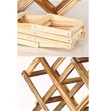 Jeerbly Portabottiglie in legno rosso per vino, portabottiglie