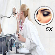 Specchio Home 360 ° Rotazione 10X LED LED Lampada Flessibile Vanity Forte Ventosa