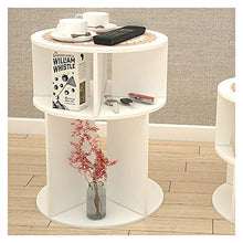 WSZMD Mini Legno di Plastica di Plastica caffè Rotondo Tavola tè Impermeabile Comodino Impermeabile Comodino Bianco per Il Salotto Balcone Camera Letto, Comodino