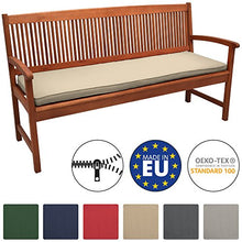 Beautissu Cuscino per panche Base BK 120x48x5cm Lungo e Comodo per sedili di panchine Giardino Balcone terrazzo - Beige