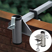 POHOVE - Morsetto per ombrellone da giardino, con morsetto in metallo, per appendere ombrelli e ombrelloni, per balcone e cortile