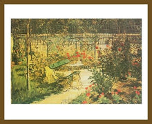 Poster Edouard Manet Bank in giardino di Versailles