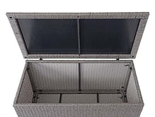 Mendler Baule Contenitore da Esterno HWC-D88 polyrattan ~ Basic 250l Grigio