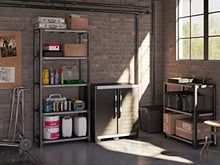 Keter Garage Armadio XL Basso, Resina, Nero, Bajo