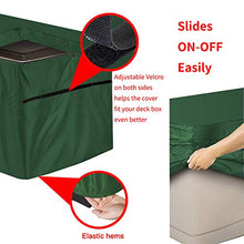 Cicony Patio Deck Box Copri Box Esterno Impermeabile per Giardino Per Tutti i Tipi di Box, Nero , S