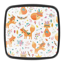 Cute tribal fox Pomelli per Porta Set di 4 Pomelli per Mobili Manopole per Cassetti Cucina Armadio Vetro