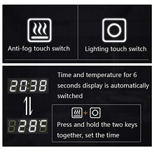 Bathroom mirror Smart LED Specchio da Bagno, Musica Bluetooth defogger, Tempo di visualizzazione e Temperatura 60 * 80 cm