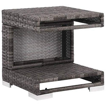 SKM Set Divani da Giardino 7 pz con Cuscini in Polyrattan Grigio (62.2kg)