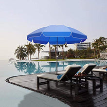 JFFFFWI Ombrellone da Esterno Creativo e Oslash; Ombrellone da Giardino da 200 cm Protezione Solare Blu Ombrello Impermeabile Ombrellone da Spiaggia Ombrellone Rotondo Regolabile in altezz