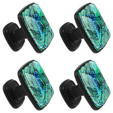 Dresser Drawer Cabinet Knobs Crystal Glass Knobs Pulls for Kitchen Wardrobe Cupboard Bathroom Cabinet 4 pcs Art Peacock Feather Colors Rose