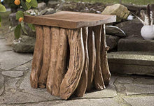 Windalf - Sgabello e comodino AMA H: 45 cm, pezzo unico, realizzato a mano in radice
