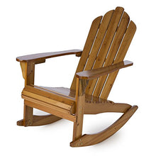 blumfeldt Rushmore Set 2 x Sedia da Giardino Stile Adirondack a Dondolo (71 x 95 x 105 CM, braccioli Extra Lunghi, Laccatura Resistente alle intemperie) Marroni