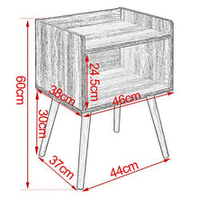 WOLTU TSR70hei Comodino Legno Organizzatore da Letto Comodini da Salotto Scompartimento