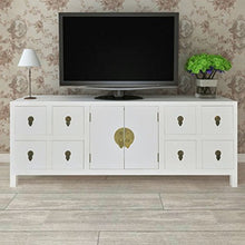 vidaXL Credenza in Stile Asiatico in Legno con 8 Cassetti 2 Ante Mobile Madia
