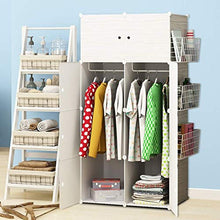 Kylincss Armadio Armadio Armadio Armadio Portatile Armadi per Camera da Letto Armadio Armadio Guardaroba Appendiabiti Organizzatore con Ante