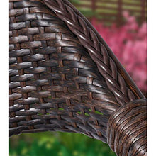 Tavolo in vimini in rattan mobili in patio e set sedia, Tavolo da giardino mobili da giardino e sedie set da tavolo da pranzo patio rattan set da tavolo in vimini (sedia da tavola set da 4 pezzi)