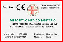 MENTOR - Materasso Memory Med H1 Piazza E Mezzo 120x195 Creation Med 4D H26 Evo DISP. Medico DETRAIBILE 7 cm di Memory, Onda ad 11 Zone di portanza differenziata, sfoderabile e Lavabile.
