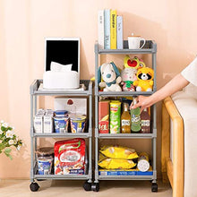 WangQ Scaffali da Bagno e da Bagno Rack a rulli mobili Rack RACCHETTI Multi-Function Cremagliera per Uso Domestico Scaffali a Rack Multistrato (Size : 86cm)