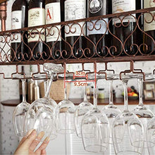 Leifeng Tower Classico Wine Rack Materiale Ferro battuto, Hanging Wine Rack Capovolto Calice Rack Creativa Hanging Cup Holder Home Kitchen Wine Rack (Color : Black)