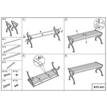 household items Panchine da Giardino per Esterni anticorrosione, Resistenti alla Luce e antiruggine, Doppi sedili per Il Tempo Libero, sedie con Schienale per Giardini e parchi, mobili da Giardino