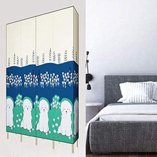 NXYJD Staccabile Armadio Steel Frame Addensare Bold Doppio Pieghevole Completa Hanging Tessuto Semplice Bagagli Economia Cloth Armadio