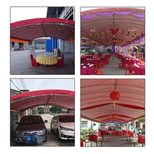 LHOME Telo Impermeabile, PE Rosso Argento Foglio di plastica Tarps 180 Grammi/Piazza con galvanizzato asole. (Size : 2m*3m)
