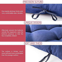 Goodquan Cuscino per sedia a sdraio in morbido cotone per esterni, schienale alto, comodo cuscino per schienale, antiscivolo, lavabile, facile da pulire (blu, 53 x 155 cm)