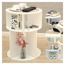 WSZMD Mini Legno di Plastica di Plastica caffè Rotondo Tavola tè Impermeabile Comodino Impermeabile Comodino Bianco per Il Salotto Balcone Camera Letto, Comodino