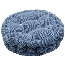 TFlower - Cuscino rotondo per sedia imbottito, per alleviare il dolore per casa, ufficio, giardino, 40 cm, colore: Blu