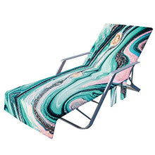 Sdfsa - Coprisedia da spiaggia per chaise longue con tasche laterali per piscina, sdraio, prendisole, vacanza