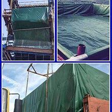 N / A Giardino coperture mobili telone Resistente PVC con Occhielli di Metallo, 100% Double-Face Impermeabili Copertura, Verde Scuro Tarp - 500 g / ㎡ mobili da Giardino Coperchio (Dimension.