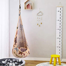 NUB Poltrona Sospesa per Bambini con Set di Sospensione Sacca Pensile con Cuscino per Interni Ed Esterni,Beige