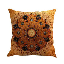 Gspirit 4 Pack Retro Boemia Mandala Cotone Biancheria Cuscino Decorativo Caso Federa per Cuscino 45x45 cm