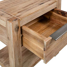 Tidyard Comodino 2 pz Rustichi in Legno Massello di Acacia 40x30x48 cm,Comodini con Cassetto,Comodini Camera da Letto,Comodini Cameretta,Comodini Classico,Comodini Porta Telefono e Lampada